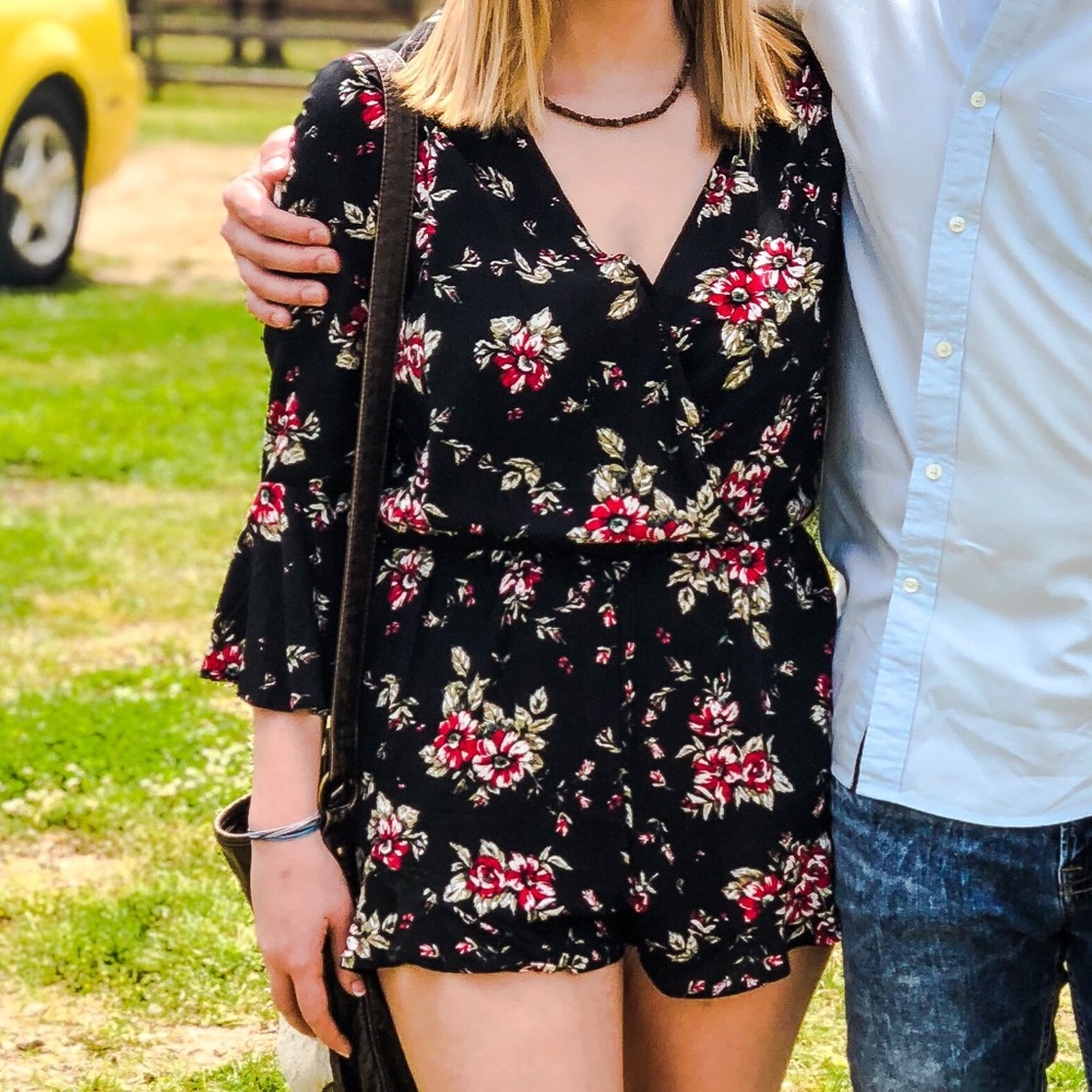 Charlotte Russe Floral Romper